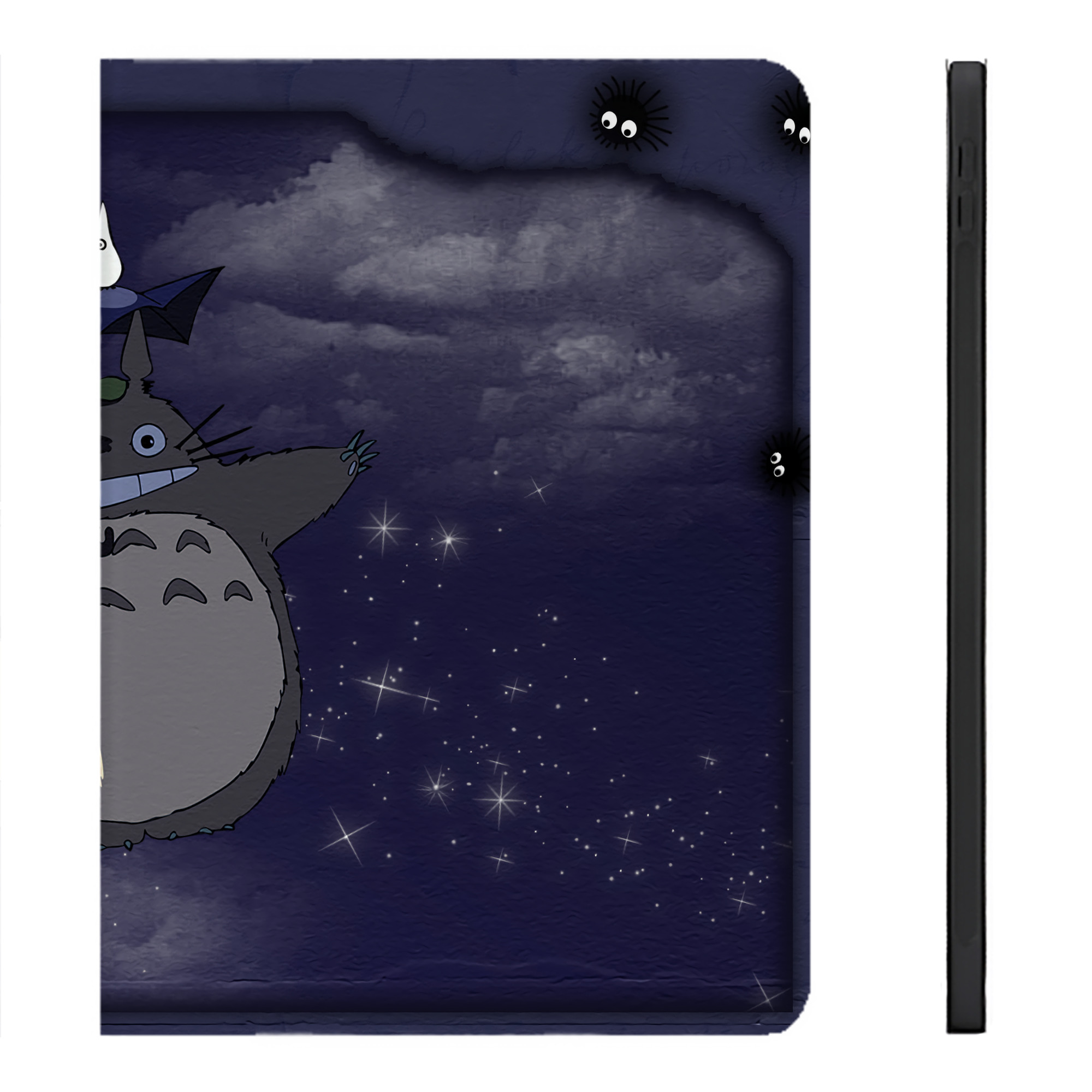 （画像用） となりのトトロ 草壁メイ 草壁サツキ My Neighbor Totoro Satsuki Kusakabe Mei Kusakabe IPadケース ペンホルダー付き ブックスタイルデザイン